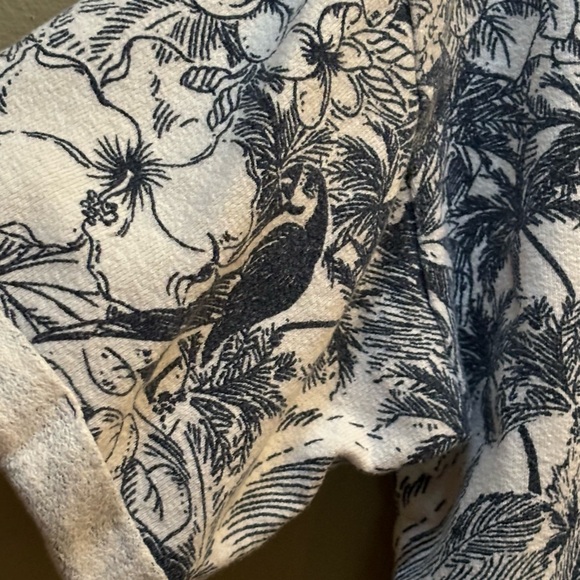 Old Navy Tropical Terry Cloth Crop Top - Picture 4 of 5